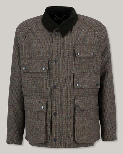 BARBOUR EDITOR WOOL JACKET - OLIVE CHECK