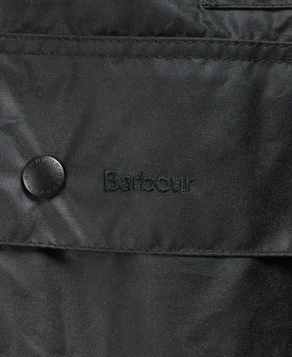 BARBOUR BORDER WAX JACKET - SAGE