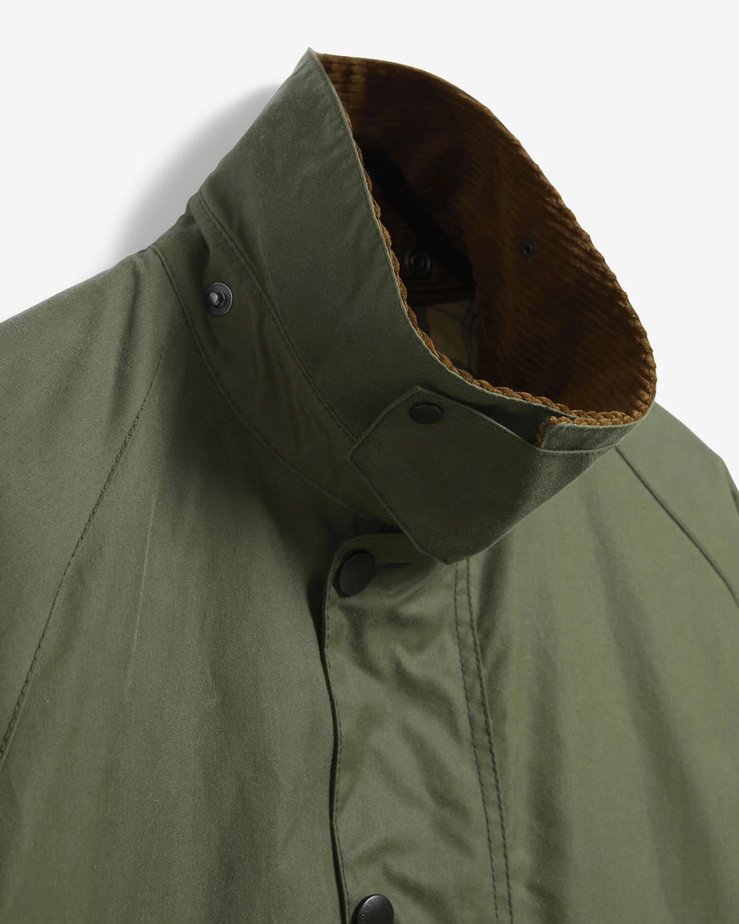 BARBOUR OS TRANSPORT WAXED JACKET - LIGHT MOSS