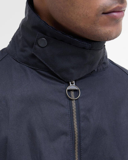 BARBOUR SHORT BEDALE WAXED JACKET -  CLASSIC NAVY