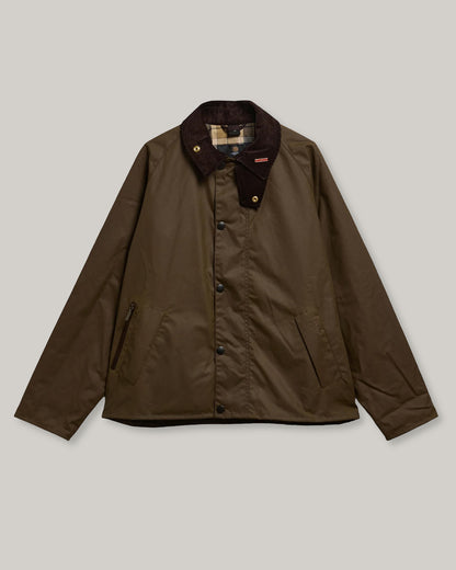 BARBOUR ICONS TRANSPORT WAXED JACKET - BROWN