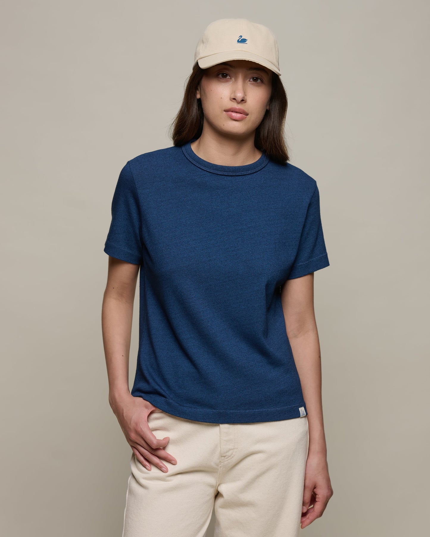 MERZ B. SCHWANEN WOMEN'S T-SHIRT - INDIGO