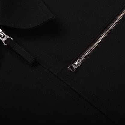 MERZ B. SCHWANEN JKT07 UNISEX ZIP JACKET - DEEP BLACK