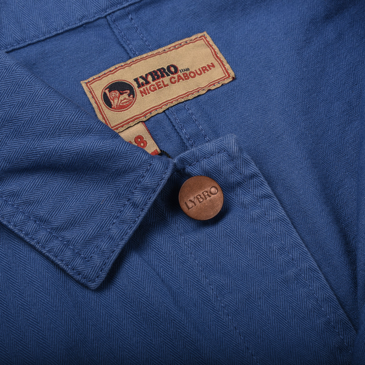 NIGEL CABOURN JK01-01-HB FACTORY COAT -  FRENCH BLUE