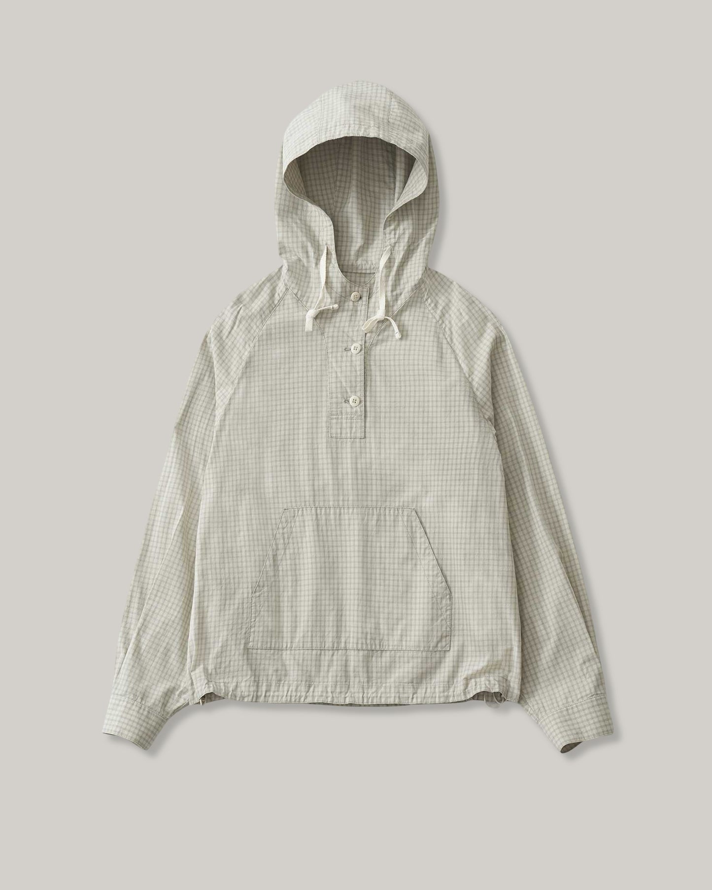 NOTHING WRITTEN CASTEL HOODIE ANORAK - CHECK