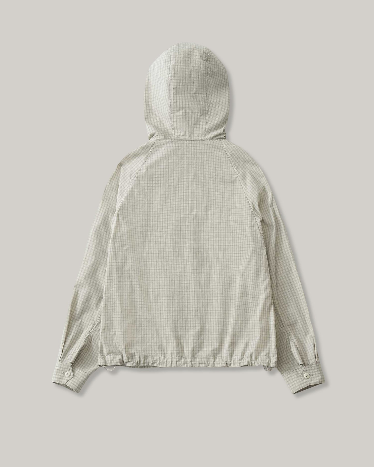 NOTHING WRITTEN CASTEL HOODIE ANORAK - CHECK