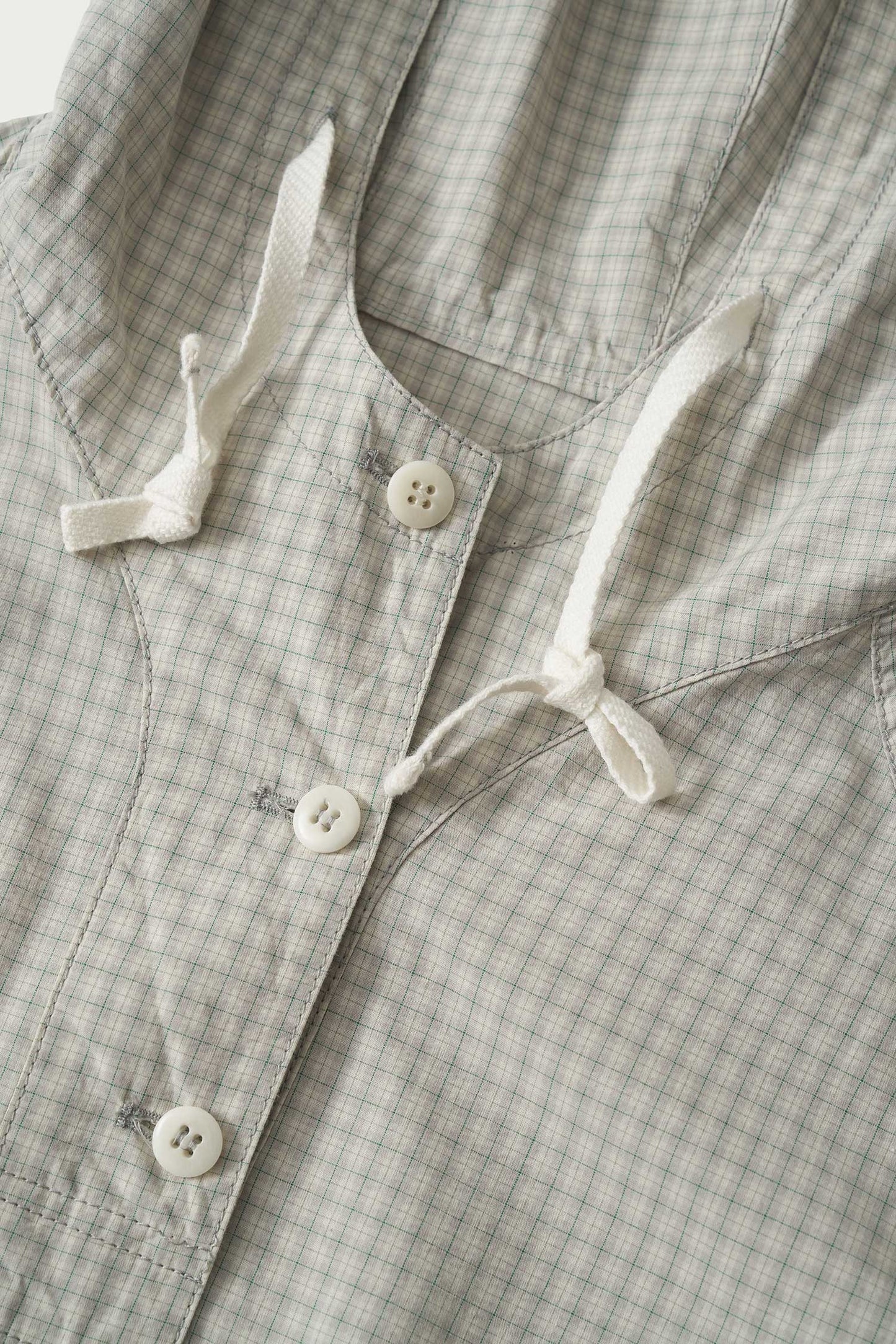 NOTHING WRITTEN CASTEL HOODIE ANORAK - CHECK