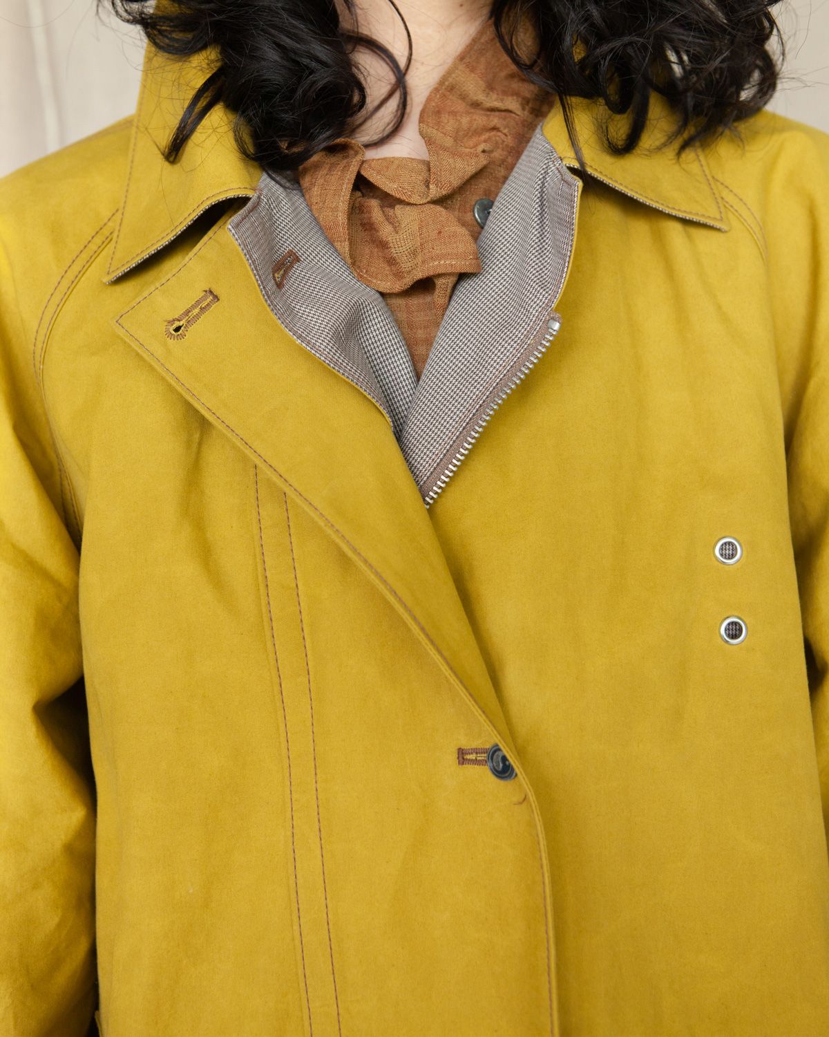W'MENSWEAR REVERSIBLE CYCLING TRENCH - OLIVINE