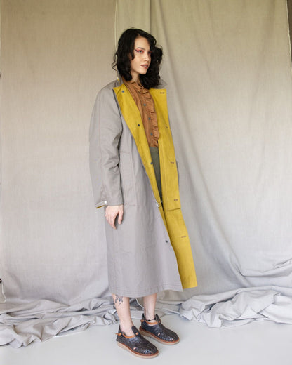 W'MENSWEAR REVERSIBLE CYCLING TRENCH - OLIVINE