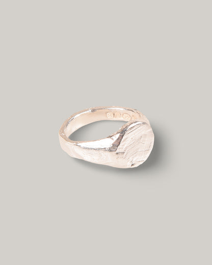 THE OUZE ROUND SIGNET - STERLING SILVER