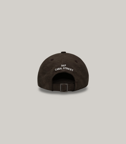 KNICKERBOCKER OIL CANVAS CAP - BROWN