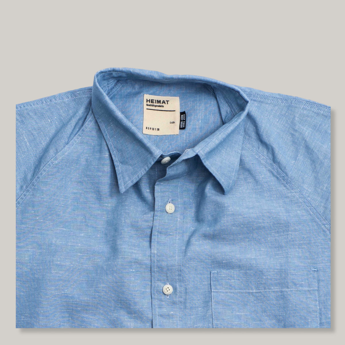 HEIMAT COTTON/ HEMP ARTIST SHIRT - TRAIL BLUE