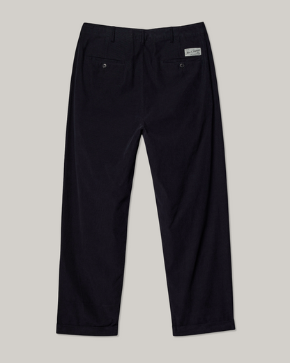 MERZ B. SCHWANEN UNISEX COTTON CORDUROY PANTS - DEEP BLACK