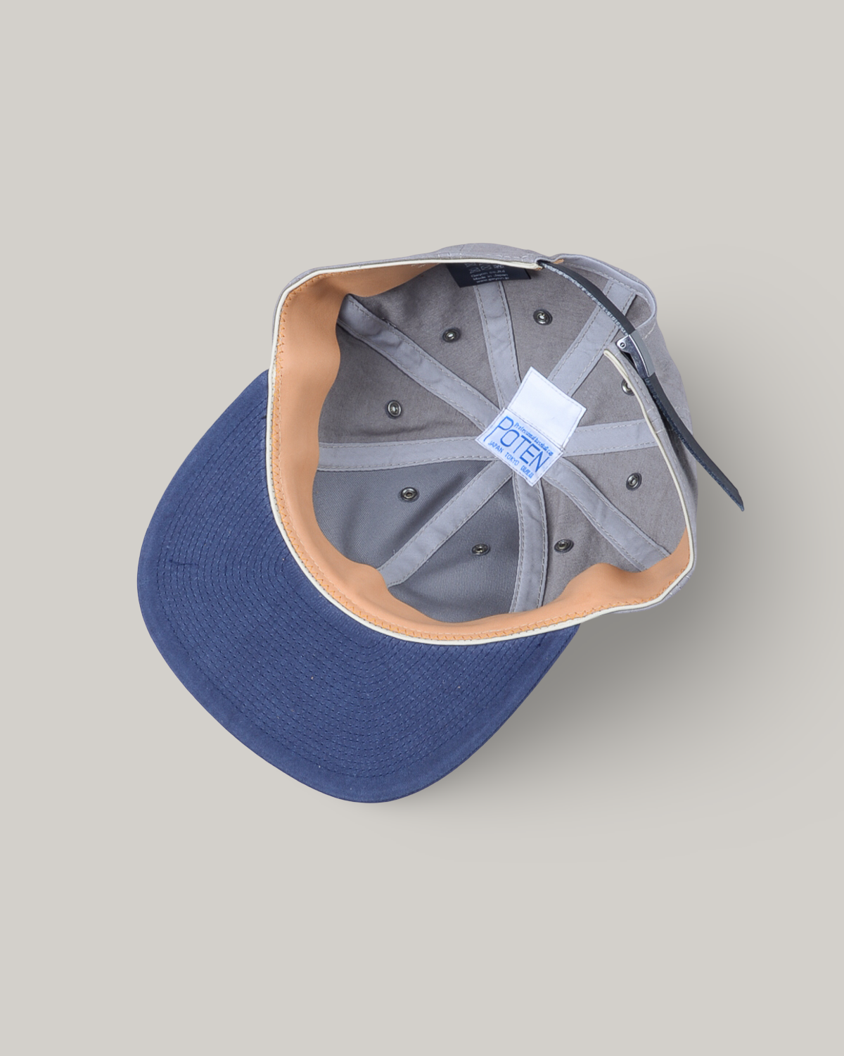 POTEN COTTEN WASHER CAP - NAVY