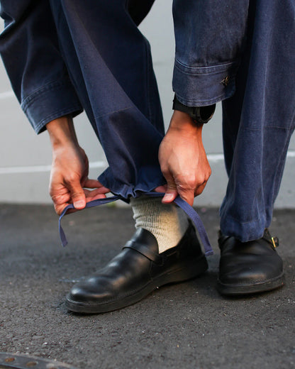 SNOW PEAK SULPHUR DYED FADE PANTS - BLUE