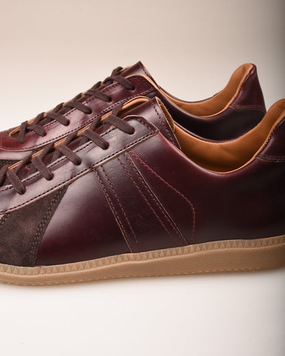 REPRODUCTION OF FOUND - GERMAN MILITARY TRAINER - BURGUNDY