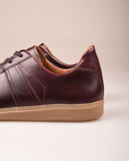 REPRODUCTION OF FOUND - GERMAN MILITARY TRAINER - BURGUNDY