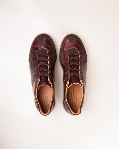 REPRODUCTION OF FOUND - GERMAN MILITARY TRAINER - BURGUNDY