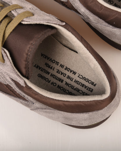 REPRODUCTION OF FOUND - BRITISH ARMY TRAINERS - GREY/ OLIVE