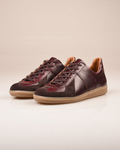 REPRODUCTION OF FOUND - GERMAN MILITARY TRAINER - BURGUNDY