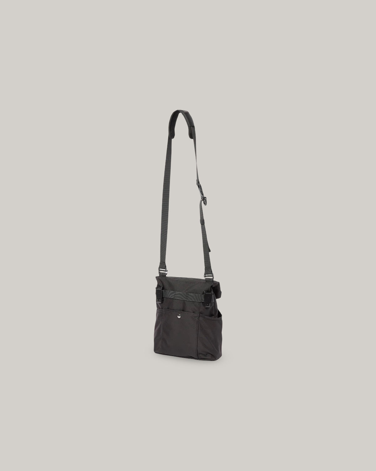 SNOW PEAK RECYCLED CORDURA SHOULDER BAG - BLACK