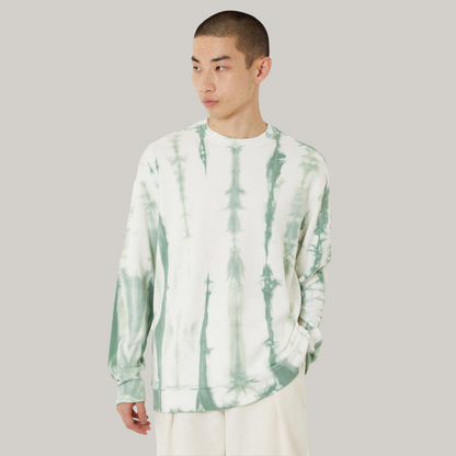 BLUE BLUE JAPAN SHIBORI  PULLOVER - LIGHT GREEN