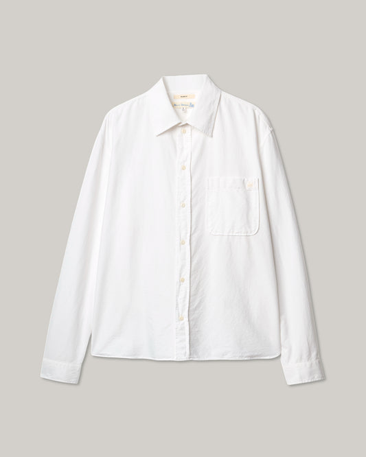 MERZ B. SCHWANEN SHIRT11OX MODERN CUT OXFORD SHIRT - WHITE