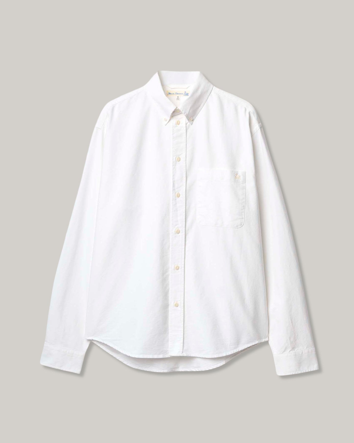 MERZ B. SCHWANEN SHIRT190X BUTTON DOWN OXFORD - WHITE