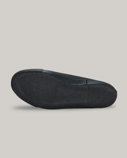 SLIT MULE - BLACK MONO