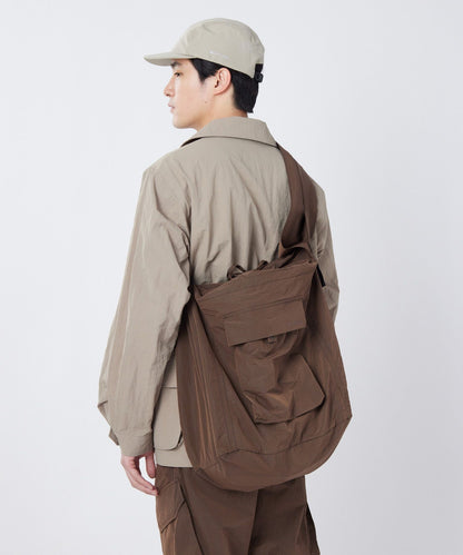 SNOW PEAK RIPSTOP WRAP CROSSBODY BAG - BROWN