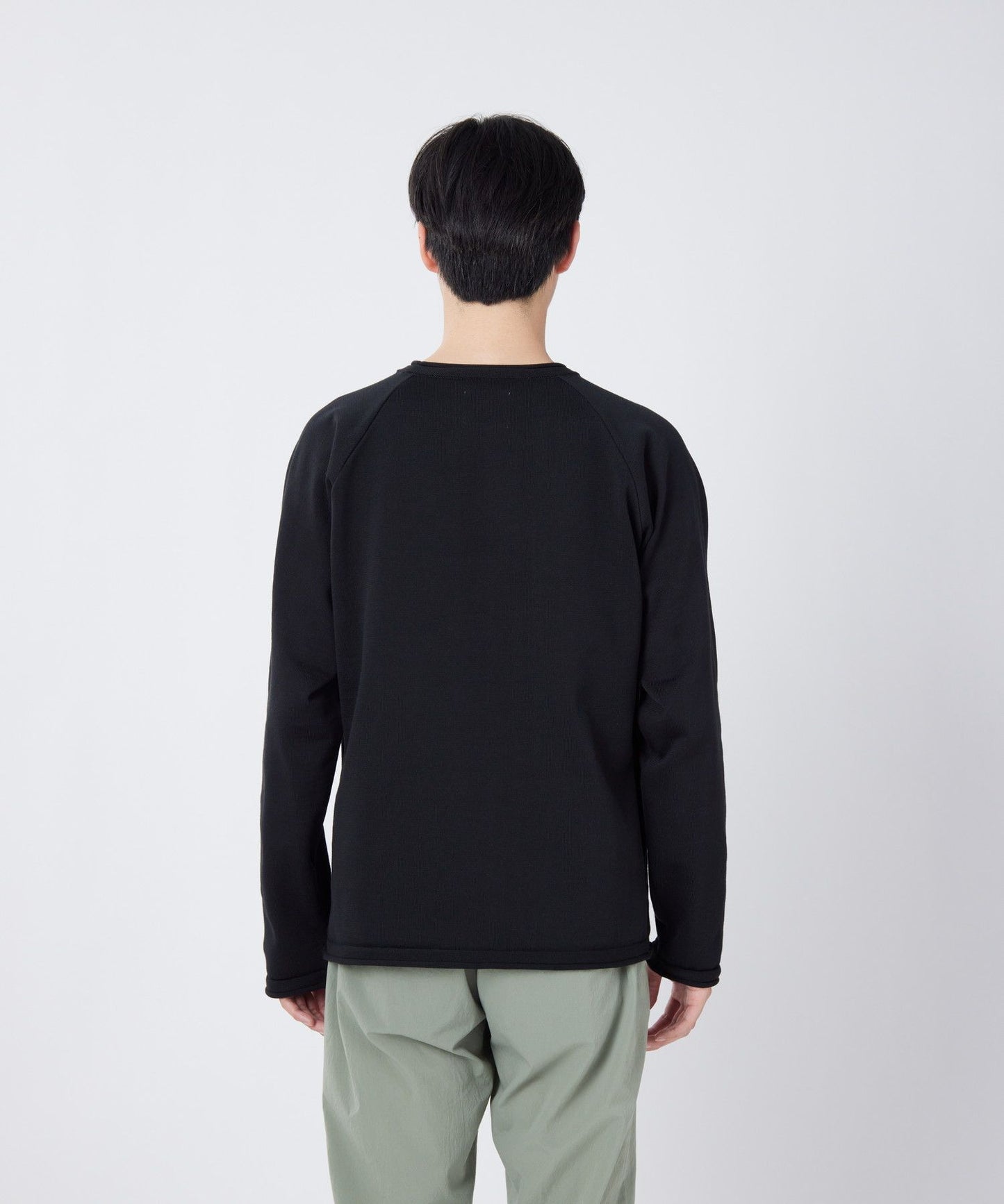 SNOW PEAK WATER-REPELLENT KNIT PULLOVER - BLACK