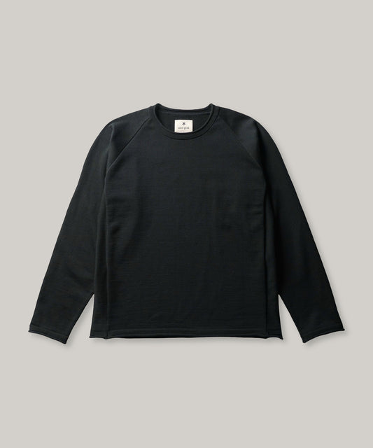 SNOW PEAK WATER-REPELLENT KNIT PULLOVER - BLACK