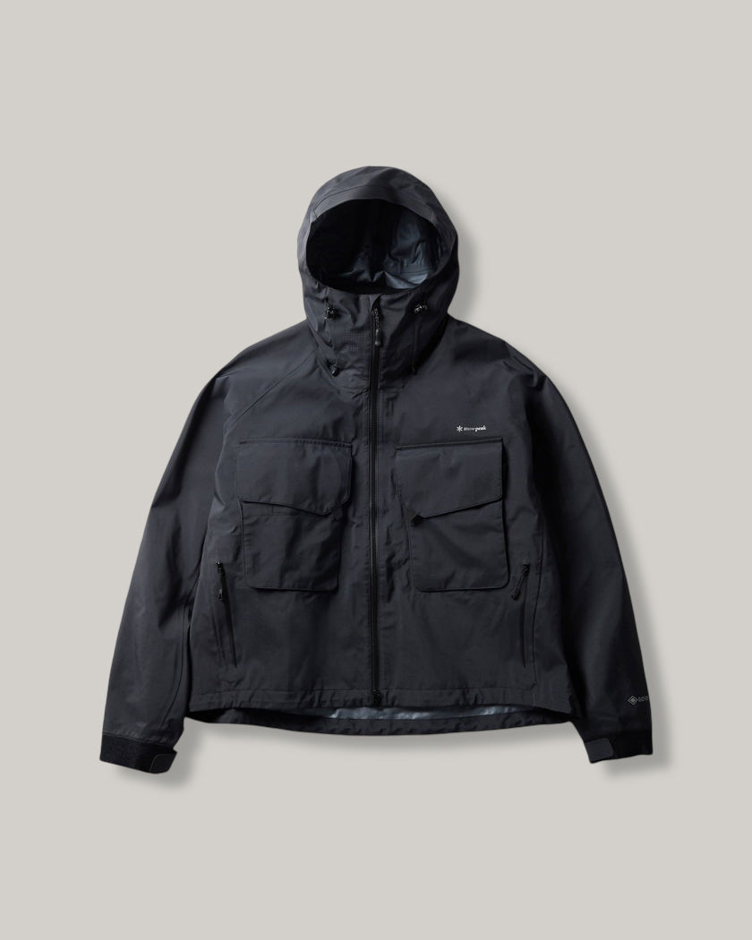 SNOW PEAK SR-1 GORE-TEX STORM SHIELD WADING JACKET - BLACK