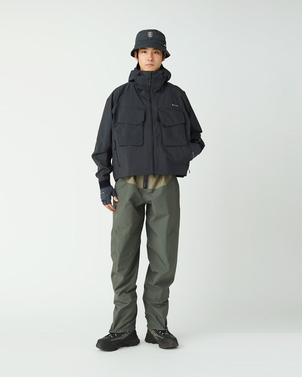 SNOW PEAK SR-1 GORE-TEX STORM SHIELD WADING JACKET - BLACK