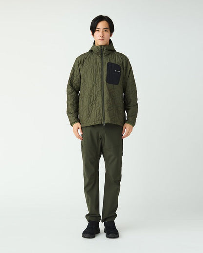SNOW PEAK FLY FISHING QUILTED INSULATION JACKET - DARK OLIVE