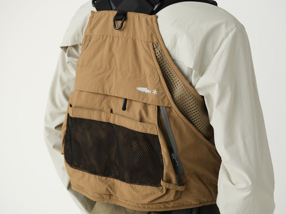 SNOW PEAK V1 STRAP FLY FISHING VEST - BEIGE
