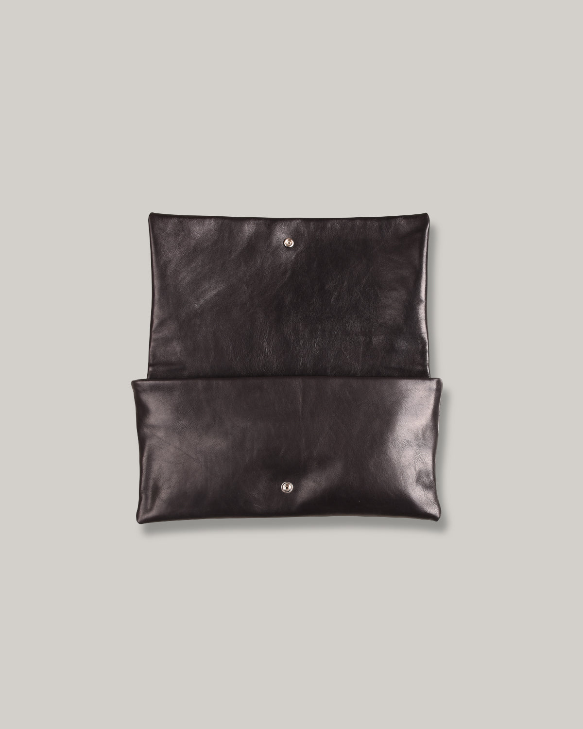 STEVE MONO SOFT LEATHER BAG - LARGE - BLACK