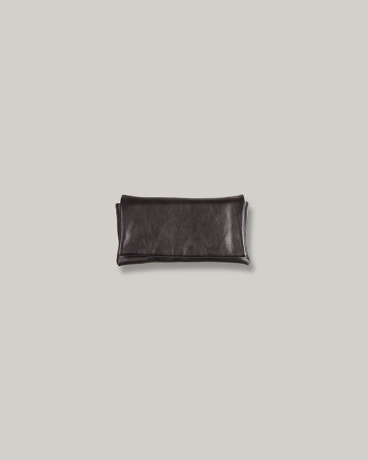 STEVE MONO SOFT LEATHER BAG - SMALL - BLACK