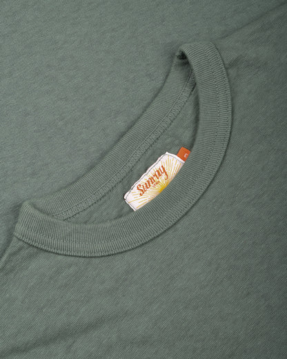 SUNRAY SPIRIT NA'MAKA'OH LS-TSHIRT - SAGEBRUSH GREEN