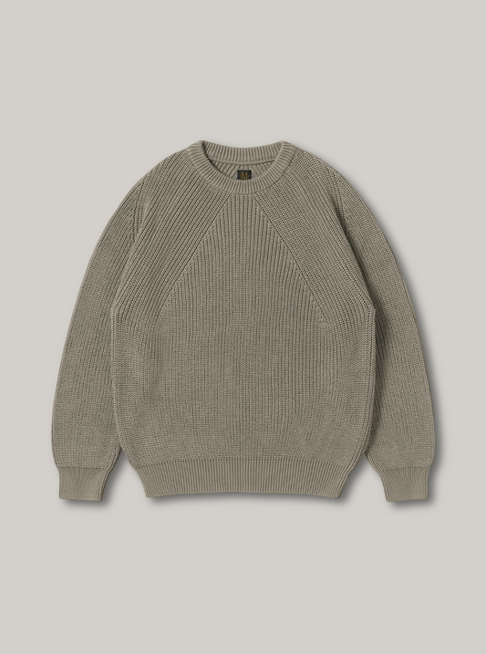 BATONER COTTON SIGNATURE CREW NECK - TAUPE