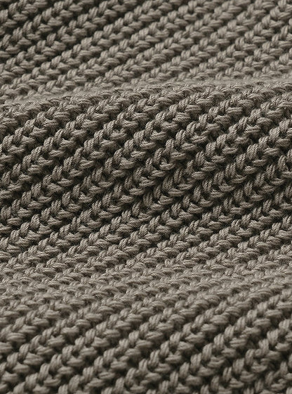 BATONER COTTON SIGNATURE CREW NECK - TAUPE