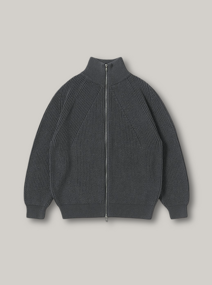 BATONER COTTON SIGNATURE DRIVERS KNIT - DARK GREY
