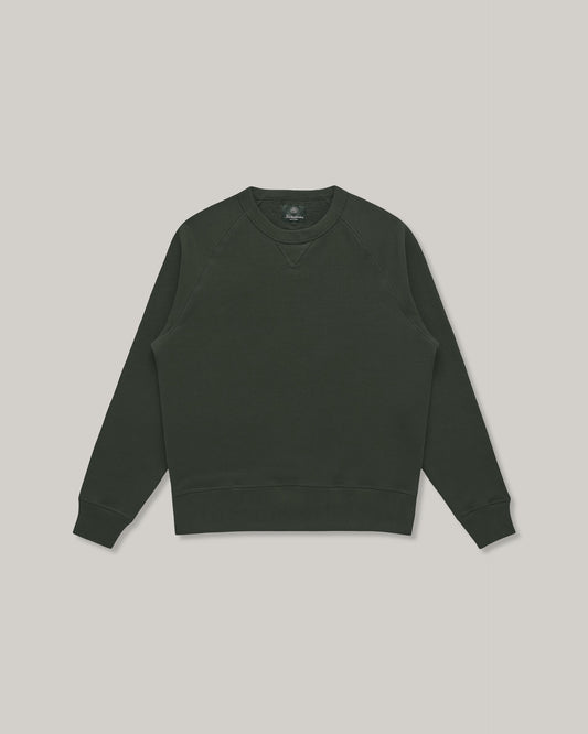 KNICKERBOCKER STADIUM LOFT KNIT CREW - DEEP FOREST