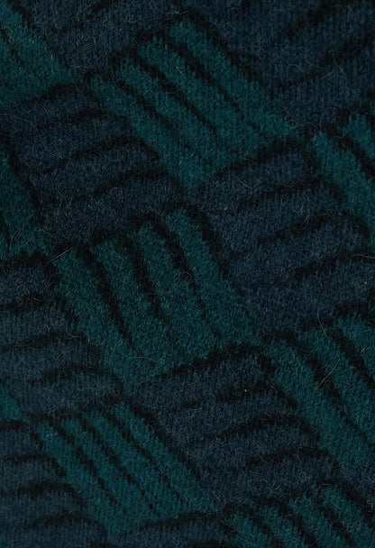 BLUE BLUE JAPAN WOMEN'S WIND AND WAVE PATTERN DRESS - TEAL