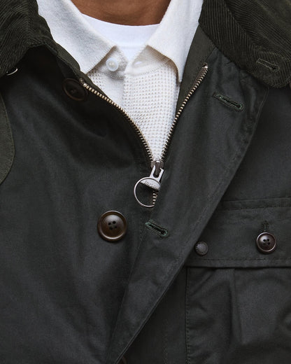 BARBOUR X TO KI TO FOREST WAX JACKET - SAGE