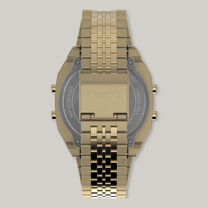TIMEX T80 36MM STAINLESS STEEL BRACELET - GOLD TONE