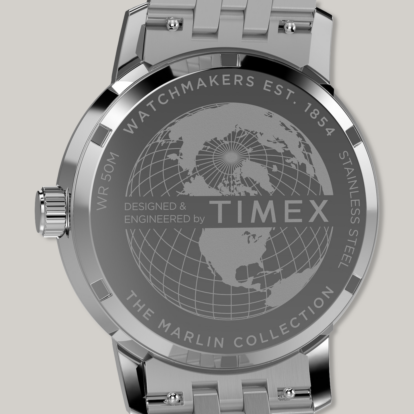 TIMEX MARLIN® QUARTZ GMT 40MM STAINLESS STEEL BRACELET WATCH - BLUE DIAL