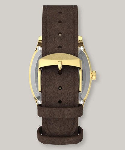 TIMEX MARLIN CHATHAM AUTOMATIC 36MM - GOLD - BROWN LEATHER STRAP