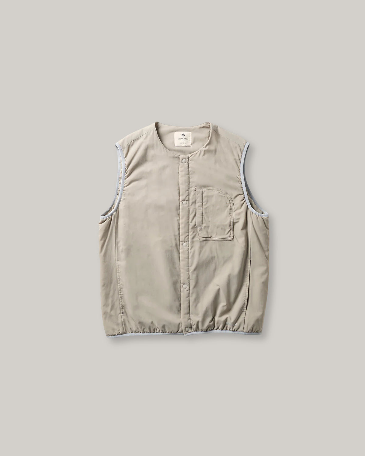 SNOW PEAK FLEXIBLE INSULATED VEST - GREIGE