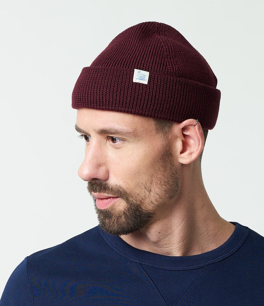 MERZ B. SCHWANEN WATCH CAP - BURGUNDY